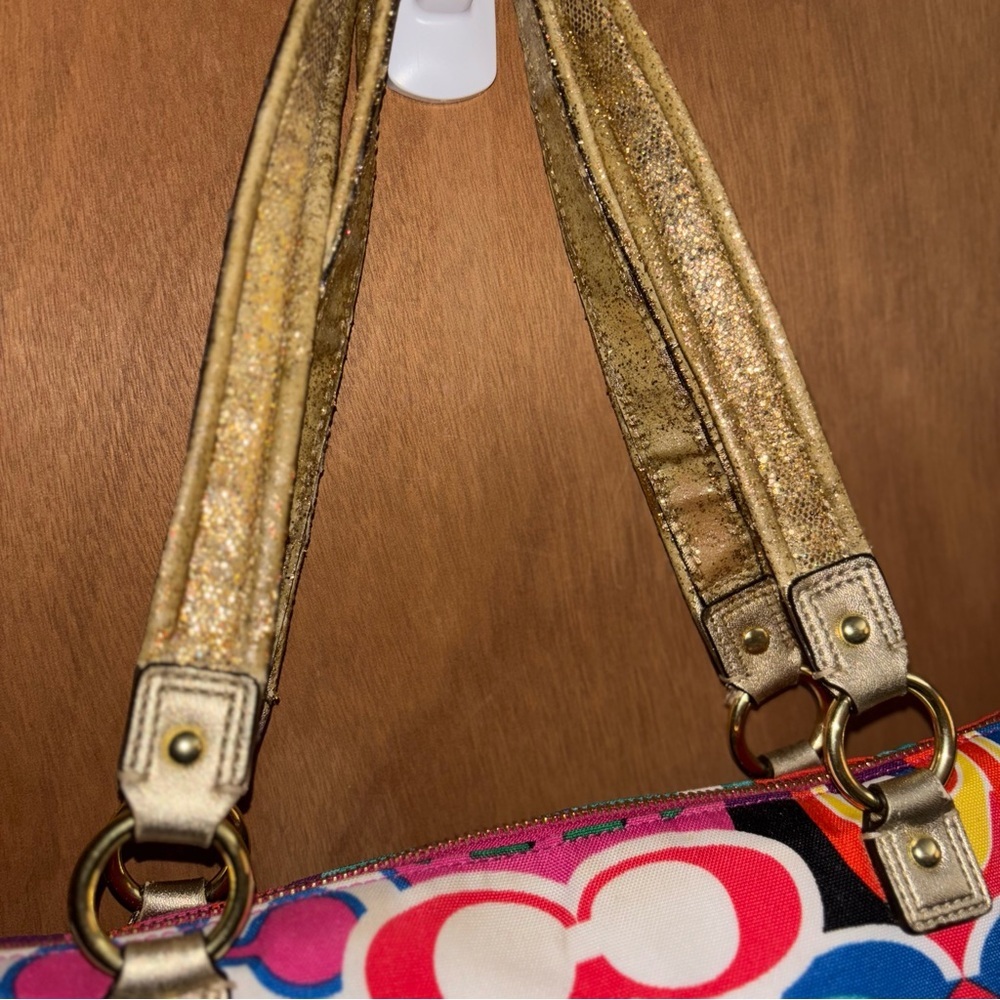 Coach Polly Multicolor Tote Bag - Picture 3 of 6